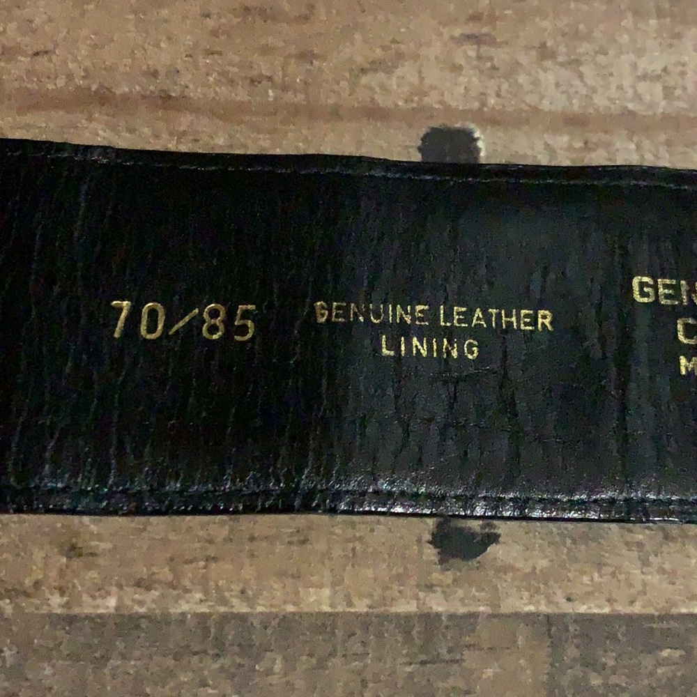 Henri Bendel Black Crocodile Statement Belt 70/85 - Picture 11 of 11